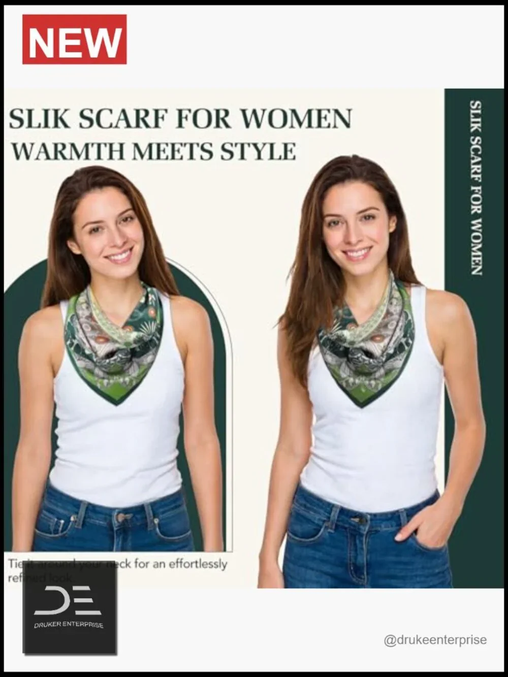 100% Mulberry Silk Square Scarf, Small Neckerchief, Head Wrap
